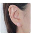 Tied Ribbon Shaped Stud Earrings STS-366